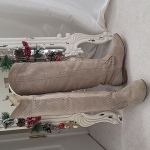 Suede over the knee boots